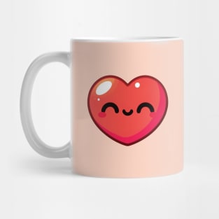 Heart Shape Smiley Face Mug